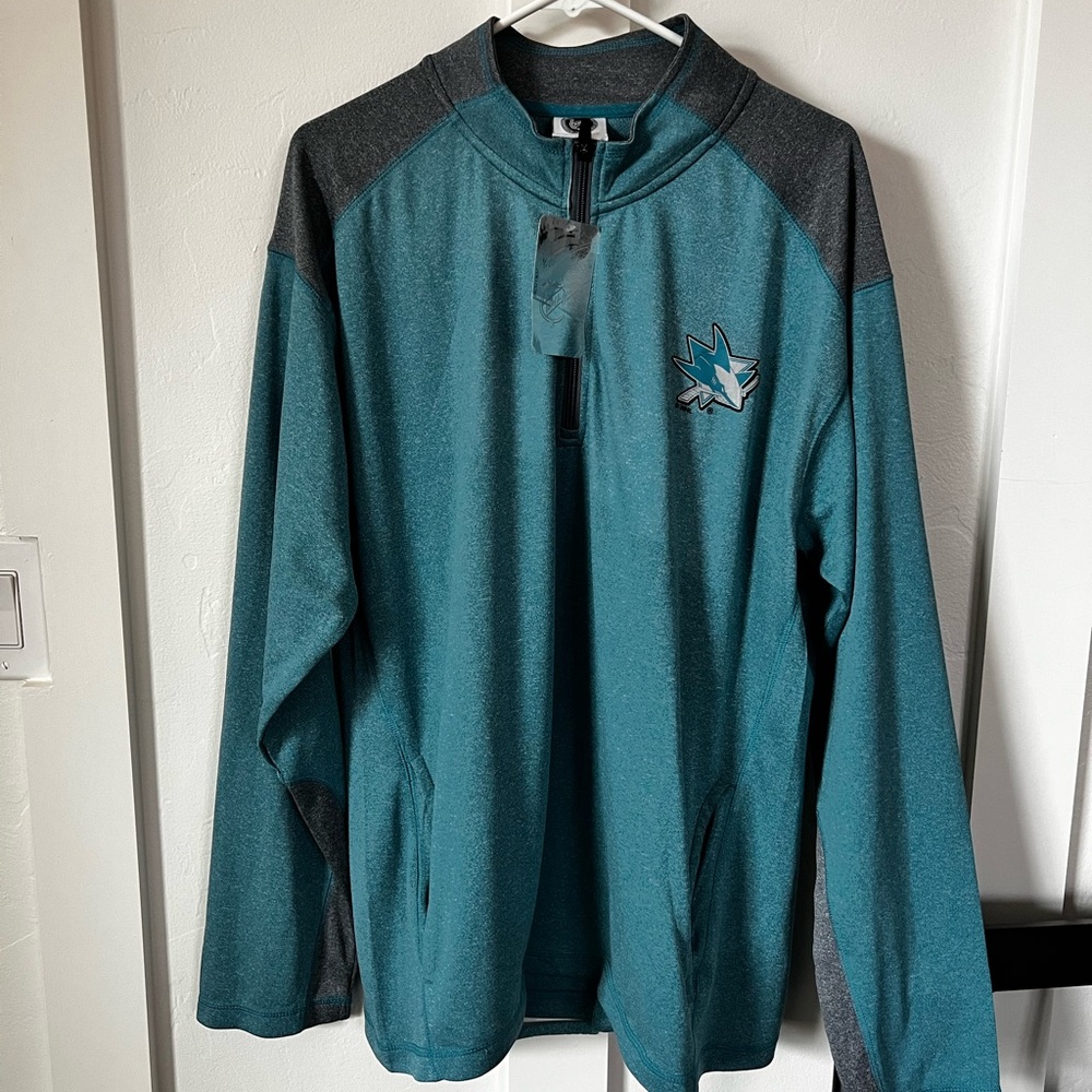 NHL San Jose Sharks Quarter Zip XL